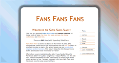 Desktop Screenshot of fansfansfans.net